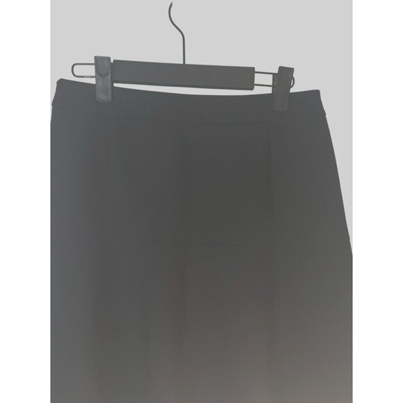 ZARA Size 4 Woman Black Flared Skirt Polyester Blend High Rise - Picture 4 of 14